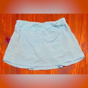 Sky Blue Lululemon Pace Rival MR skirt